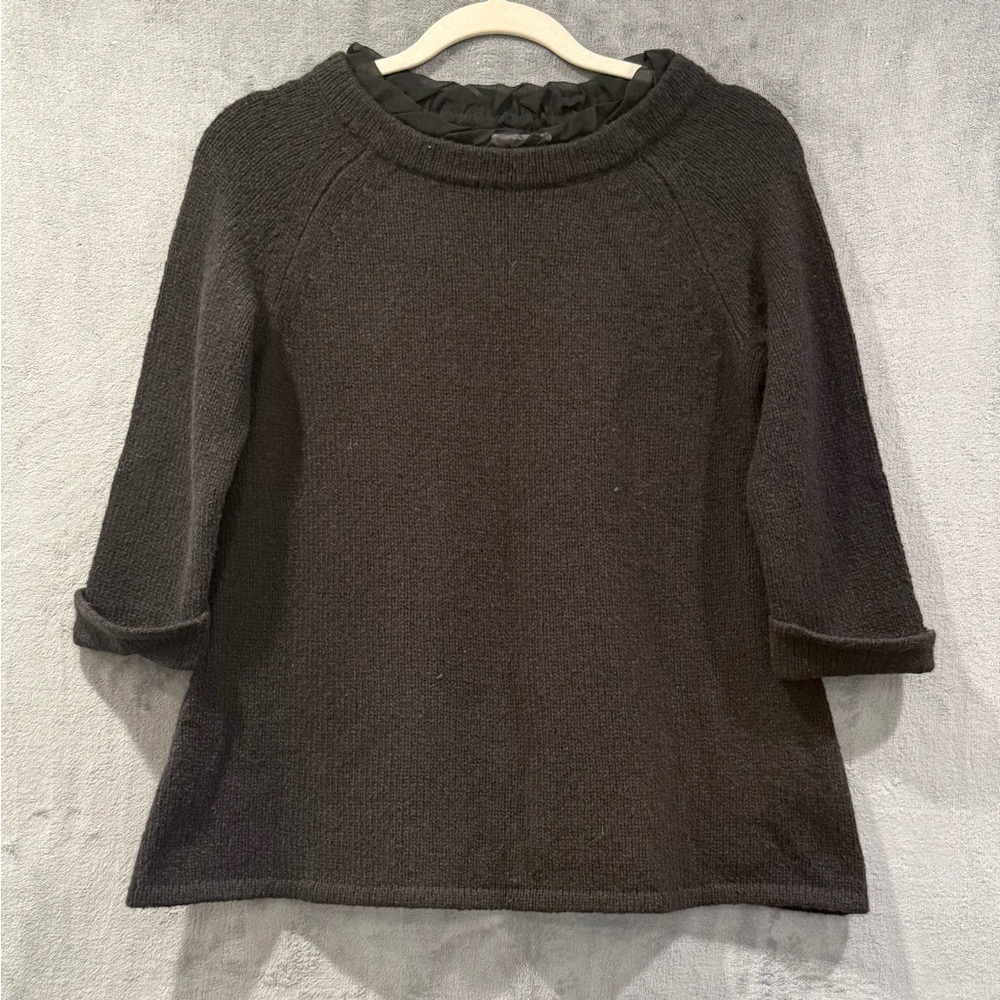 Vintage J.Crew 100% Italian Cashmere Black Sweater Size Small Rare Sample